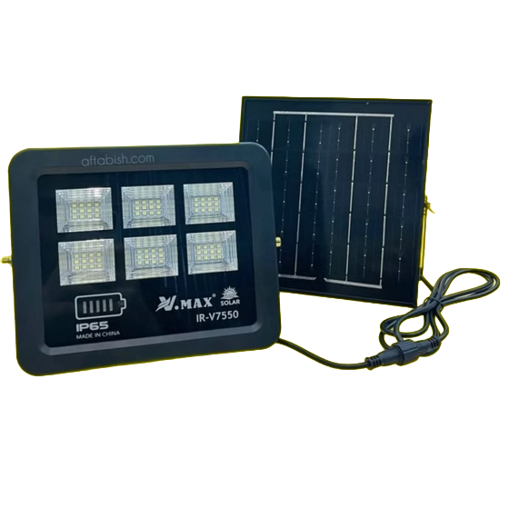پروژکتور خورشیدی ویمکس مدل IR-V7550 ظرفیت ۵۰ وات نور مهتابی
