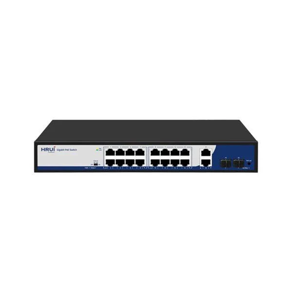 سوئیچ شبکه PoE مدیریتی اچ‌ آر یو آی مدل HR-AFGM-1622S-300
